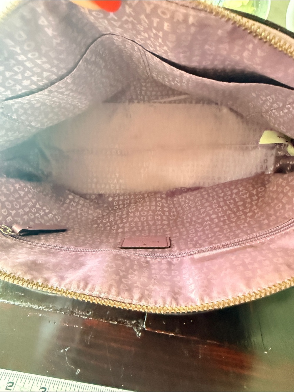 Kate Spade "Carli Place" satchel 
lilac patent leather w/gold-tone
Hardware NWOT - Picture 8 of 13